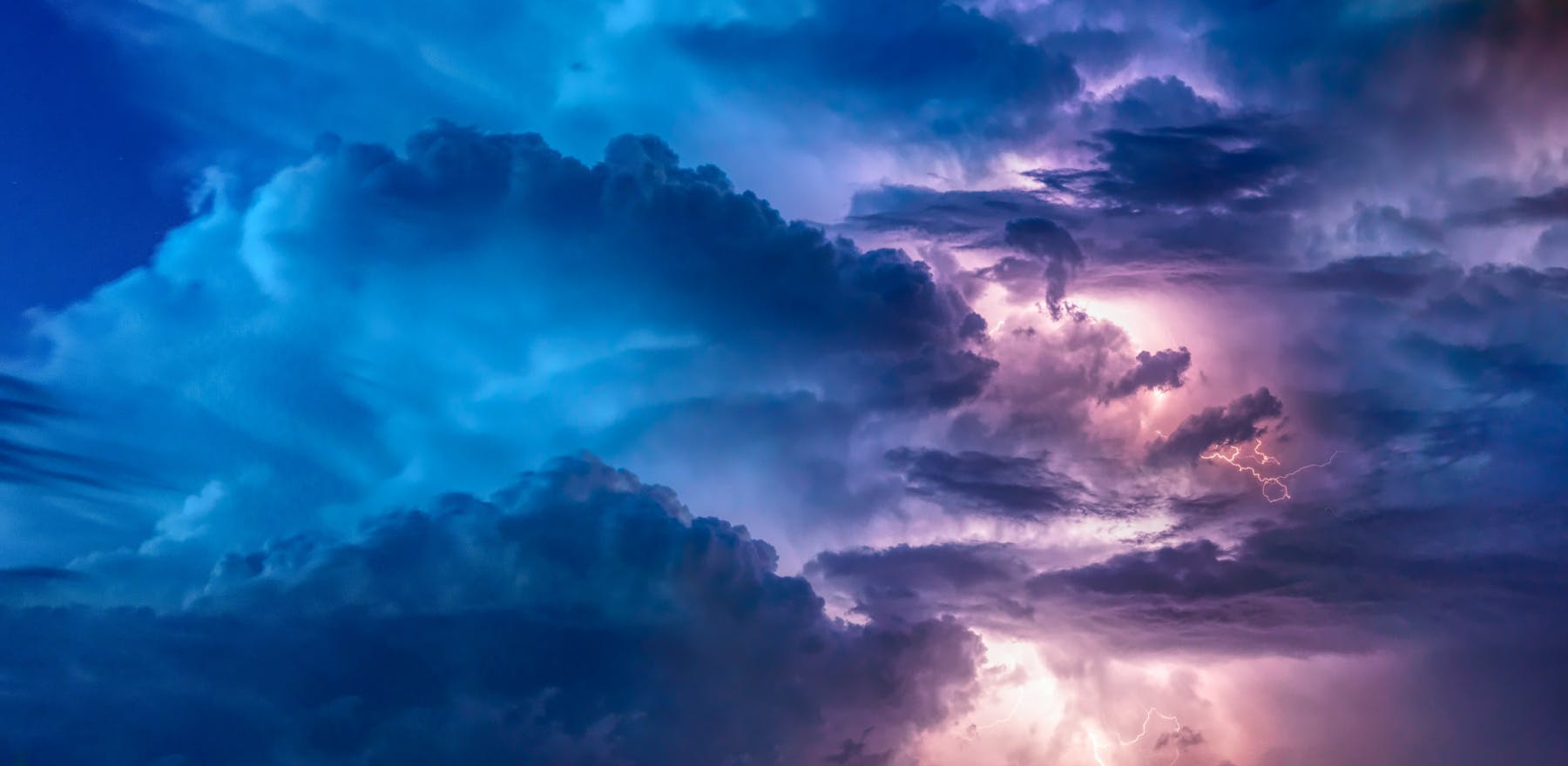 Clouds with Lightening image