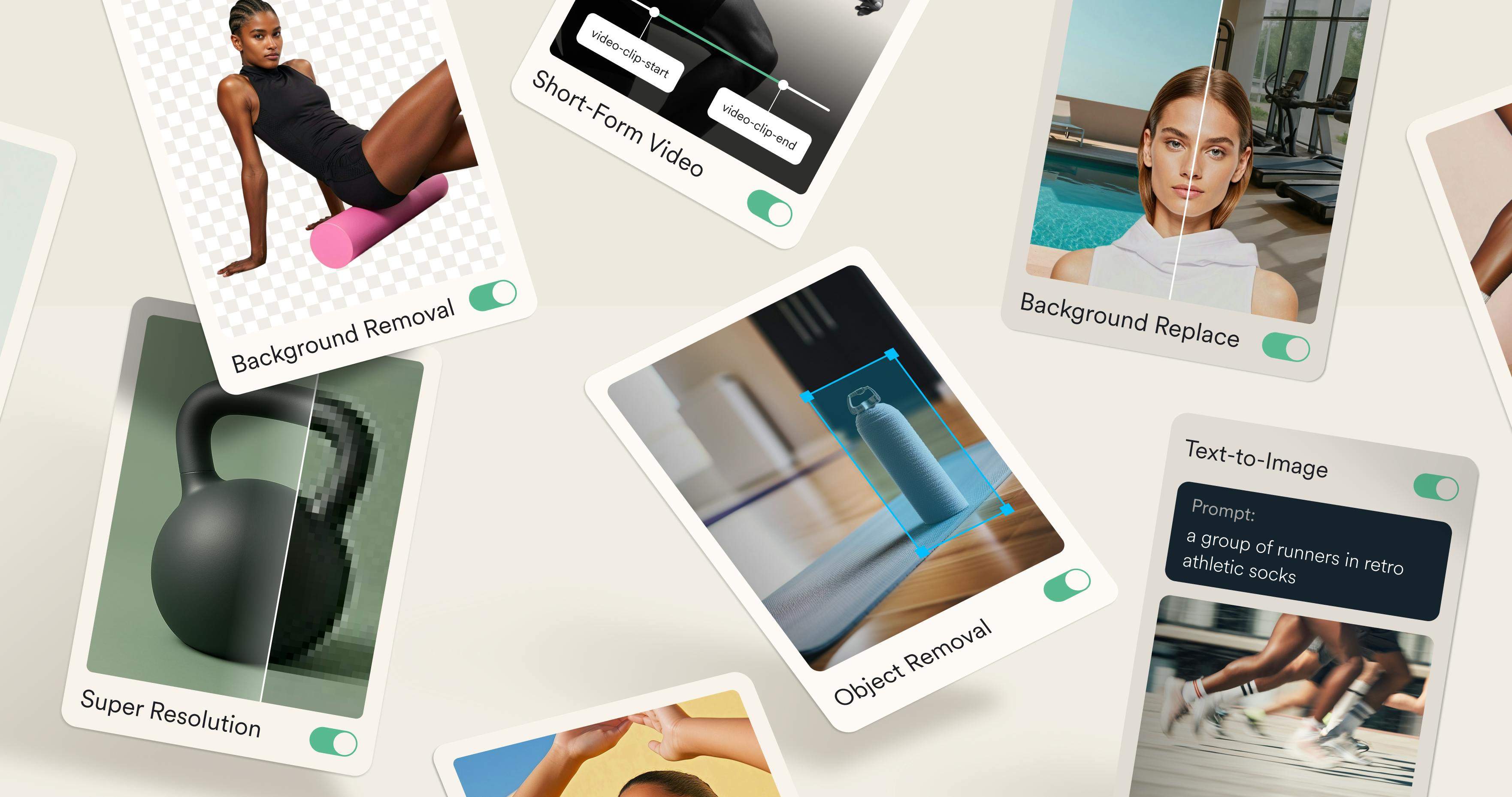 AI Video Generation Technology Background